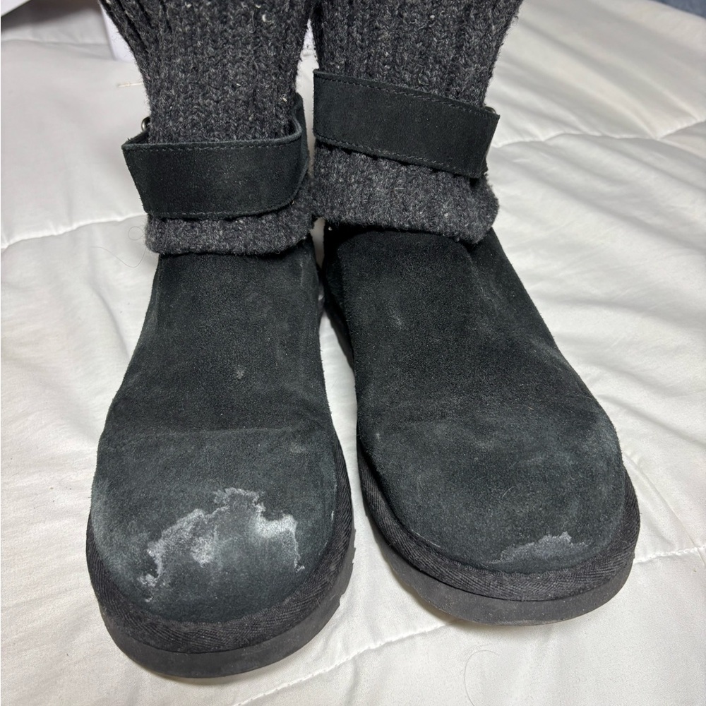 UGG Boots with Knit Accents - 8 - Picture 2 of 6